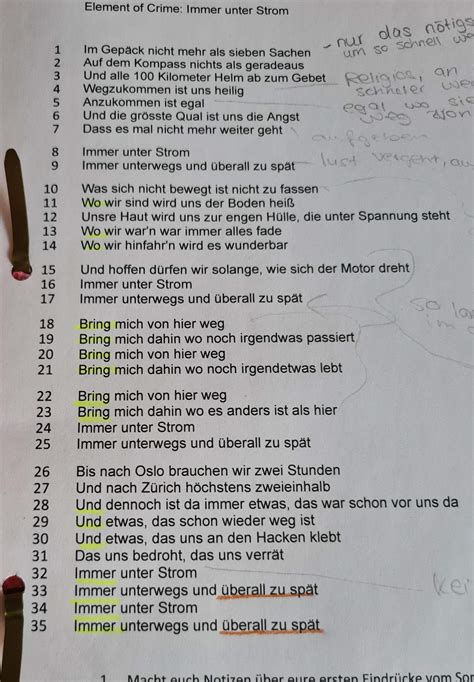 songtext interpretation.